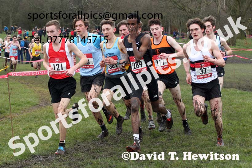 Senior boys, 2020 New Balance English Schools Champs., Sefton Park, Liverpool. Photo: David T. Hewitson/Sports for All Pics